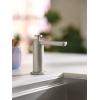 imageMoen Spot Resist Stainless Modern Deck Mounted Kitchen Soap Dispenser with AbovetheSink Refillable Bottle S3947SRSSpot Resist Stainless