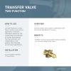 imageMoen T4611 Voss Transfer Valve Trim ChromeBrushed Gold