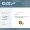 imageMoen T4611 Voss Transfer Valve Trim ChromeBrushed Nickel