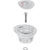 imageMoen 96797 Chateau Collection Replacement Tub and Shower Faucet Knob Handle Kit Chrome and White Insert