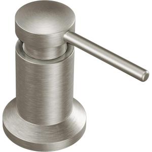 imageMoen 3942SRS Deck Mounted Kitchen Soap Dispenser with Above The Sink Refillable Bottle Spot Resist StainlessSpot Resist Stainless