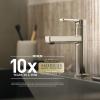imageMOEN 100710 Collection PosiTemp One Tub and Shower Replacement Handle Kit White and Chrome Knob Insert 1 count or UnfinishedKit