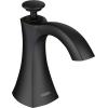 imageMoen S3948SRS Transitional Deck Mounted Kitchen Soap Dispenser with Above the Sink Refillable Bottle Spot Resist StainlessBlack