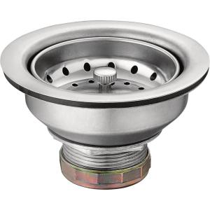 imageMOEN 22036 Collection 312 Inch Kitchen Sink Stainless Steel Basket Strainer with Drain Assembly Pack of 1 StainlessStainless