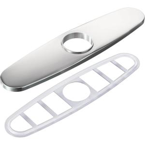 imageMoen 141002 Kitchen Faucet Escutcheon Deckplate for 3Hole Installation ChromeChrome