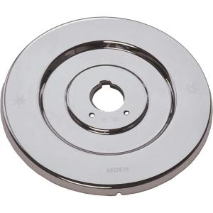 imageMoen Chrome Chateau Collection Replacement Escutcheon Pate for OneHandle Tub and Shower Faucets 16090