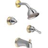 imageMoen 97372 Monticello Large Lever Hot and Cold Shower Handle Insert Chrome 2Pack