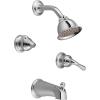 imageMoen 97372 Monticello Large Lever Hot and Cold Shower Handle Insert Chrome 2Pack