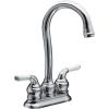 imageMoen 97559 Monticello Replacement Handle Knob Insert Porcelain and Chrome 2Pack