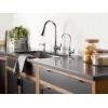 imageMoen S3945SRS Traditional Deck Mounted Kitchen Soap Dispenser with Above the Sink Refillable Bottle Spot Resist StainlessBrushed Gold
