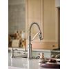 imageMoen S3945SRS Traditional Deck Mounted Kitchen Soap Dispenser with Above the Sink Refillable Bottle Spot Resist StainlessSpot Resist Stainless