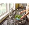 imageMoen S3945SRS Traditional Deck Mounted Kitchen Soap Dispenser with Above the Sink Refillable Bottle Spot Resist StainlessSpot Resist Stainless