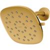 imageMoen Verso EcoPerformance Infiniti Dial Square Rain Shower Head 6Inch Diameter Spray Head Matte Black 220R4EPBLBrushed Gold