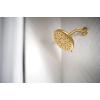 imageMoen Verso EcoPerformance Infiniti Dial Square Rain Shower Head 6Inch Diameter Spray Head Matte Black 220R4EPBLBrushed Gold