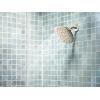 imageMoen Verso EcoPerformance Infiniti Dial Square Rain Shower Head 6Inch Diameter Spray Head Matte Black 220R4EPBLBrushed Nickel