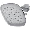 imageMoen Verso EcoPerformance Infiniti Dial Square Rain Shower Head 6Inch Diameter Spray Head Matte Black 220R4EPBLChrome