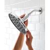 imageMoen Verso EcoPerformance Infiniti Dial Square Rain Shower Head 6Inch Diameter Spray Head Matte Black 220R4EPBLChrome