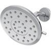 imageMoen Verso EcoPerformance Infiniti Dial Square Rain Shower Head 6Inch Diameter Spray Head Matte Black 220R4EPBLChrome