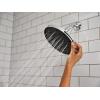 imageMoen Verso EcoPerformance Infiniti Dial Square Rain Shower Head 6Inch Diameter Spray Head Matte Black 220R4EPBLChrome