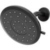 imageMoen Verso EcoPerformance Infiniti Dial Square Rain Shower Head 6Inch Diameter Spray Head Matte Black 220R4EPBLMatte Black