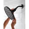 imageMoen Verso EcoPerformance Infiniti Dial Square Rain Shower Head 6Inch Diameter Spray Head Matte Black 220R4EPBLMatte Black