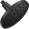 imageMoen Verso EcoPerformance Infiniti Dial Square Rain Shower Head 6Inch Diameter Spray Head Matte Black 220R4EPBLMatte Black