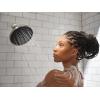 imageMoen Verso EcoPerformance Infiniti Dial Square Rain Shower Head 6Inch Diameter Spray Head Matte Black 220R4EPBLSpot Resist Nickel