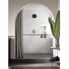 imageMoen Verso EcoPerformance Infiniti Dial Square Rain Shower Head 6Inch Diameter Spray Head Matte Black 220R4EPBLSpot Resist Nickel