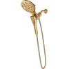 imageMoen Verso Infiniti Dial Square Handheld Shower 5Inch Diameter Spray Head Chrome 220H5Brushed Gold
