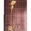 imageMoen Verso Infiniti Dial Square Handheld Shower 5Inch Diameter Spray Head Chrome 220H5Brushed Gold