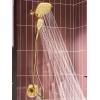 imageMoen Verso Infiniti Dial Square Handheld Shower 5Inch Diameter Spray Head Chrome 220H5Brushed Gold