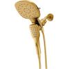imageMoen Verso Infiniti Dial Square Handheld Shower 5Inch Diameter Spray Head Chrome 220H5Brushed Gold