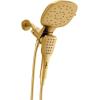 imageMoen Verso Infiniti Dial Square Handheld Shower 5Inch Diameter Spray Head Chrome 220H5Brushed Gold