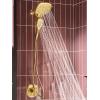 imageMoen Verso Infiniti Dial Square Handheld Shower 5Inch Diameter Spray Head Chrome 220H5Brushed Gold
