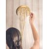 imageMoen Verso Infiniti Dial Square Handheld Shower 5Inch Diameter Spray Head Chrome 220H5Brushed Gold