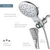 imageMoen Verso Infiniti Dial Square Handheld Shower 5Inch Diameter Spray Head Chrome 220H5Chrome
