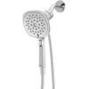 imageMoen Verso Infiniti Dial Square Handheld Shower 5Inch Diameter Spray Head Chrome 220H5Chrome