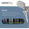 imageMoen Verso Infiniti Dial Square Handheld Shower 5Inch Diameter Spray Head Chrome 220H5Matte Black