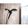 imageMoen Verso Infiniti Dial Square Handheld Shower 5Inch Diameter Spray Head Chrome 220H5Matte Black