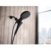 imageMoen Verso Infiniti Dial Square Handheld Shower 5Inch Diameter Spray Head Chrome 220H5Matte Black