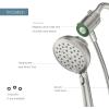 imageMoen Verso Infiniti Dial Square Handheld Shower 5Inch Diameter Spray Head Chrome 220H5Spot Resist Nickel