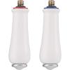 imageMoen 97559 Monticello Replacement Handle Knob Insert Porcelain and Chrome 2Pack