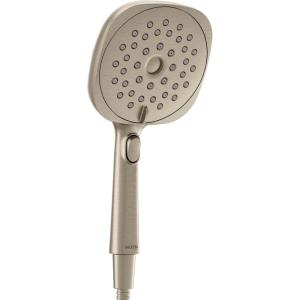 imageMoen Verso Infiniti Dial Square Handheld Shower 5Inch Diameter Spray Head Chrome 220H5Brushed Nickel