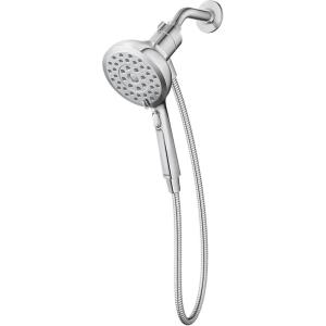 imageMoen Verso Infiniti Dial Square Handheld Shower 5Inch Diameter Spray Head Chrome 220H5Chrome