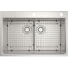 imageMoen GS161202R Luxe Chef Workstation System 33Inch Dual Mount Single Bowl Kitchen Sink Stainless SteelDouble Bowl