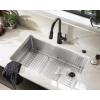 imageMoen GS161202R Luxe Chef Workstation System 33Inch Dual Mount Single Bowl Kitchen Sink Stainless SteelSingle Bowl