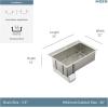 imageMoen GS161202R Luxe Chef Workstation System 33Inch Dual Mount Single Bowl Kitchen Sink Stainless SteelSingle Bowl