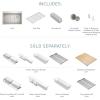 imageMoen GS161202R Luxe Chef Workstation System 33Inch Dual Mount Single Bowl Kitchen Sink Stainless SteelSingle Bowl