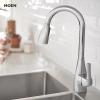 imageMoen Kiran Chrome OneHandle High Arc Pulldown Kitchen Faucet with Power Clean 87599Chrome