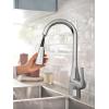 imageMoen Kiran Chrome OneHandle High Arc Pulldown Kitchen Faucet with Power Clean 87599Chrome